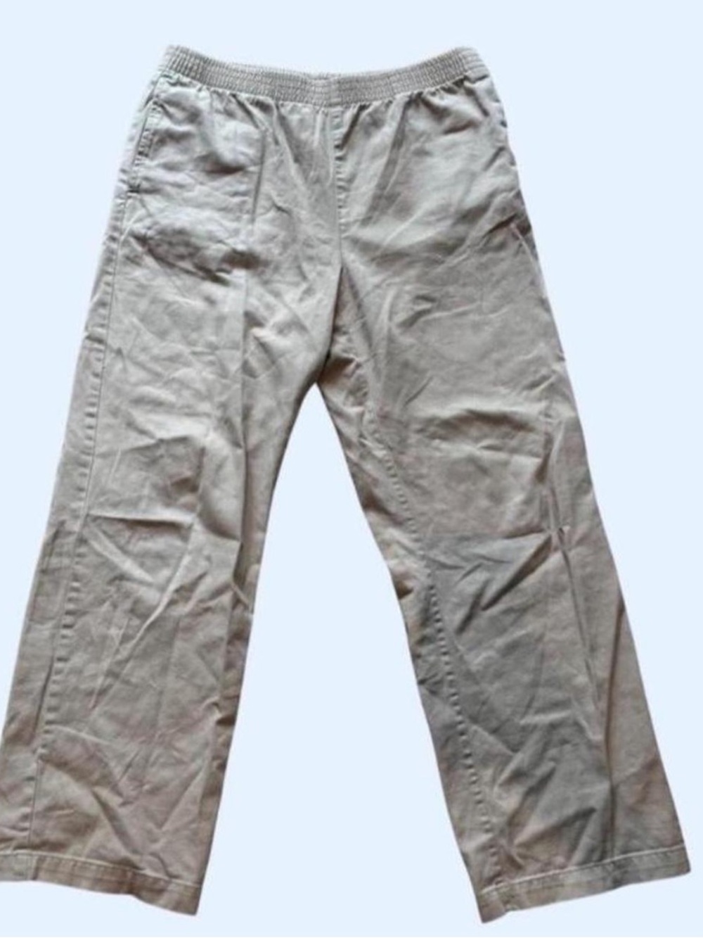 TNA Women’s Beige Cotton Pants - Elastic Waist - Some Damage to Back of Cuffs